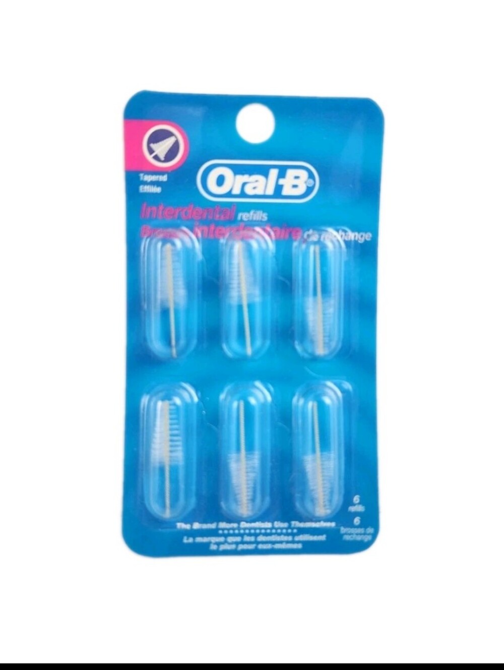 New Oral-B Interdental Refills TAPERED 6 Count Package